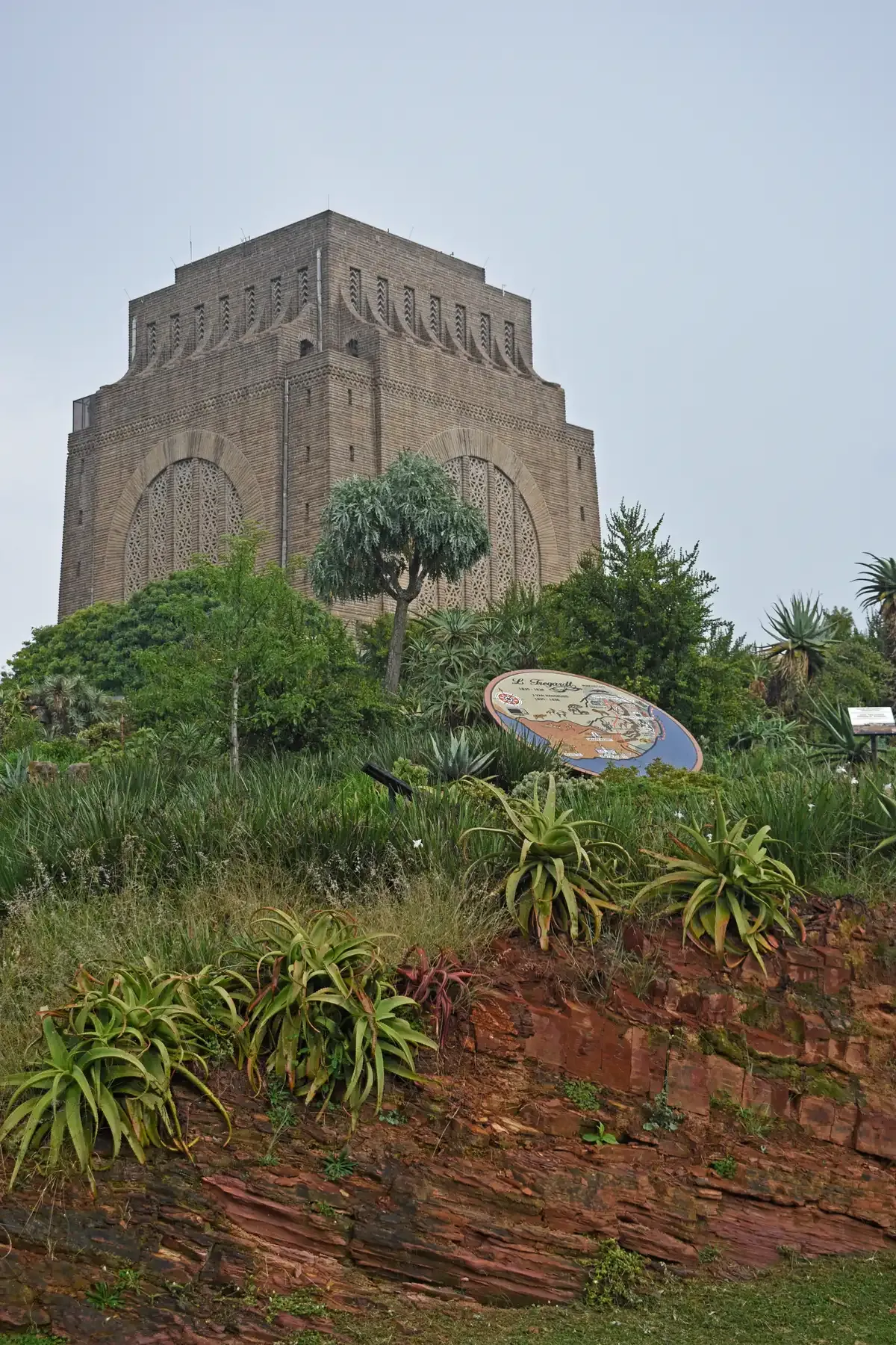 The granite Voortrekker Monument on its hill outside Pretoria